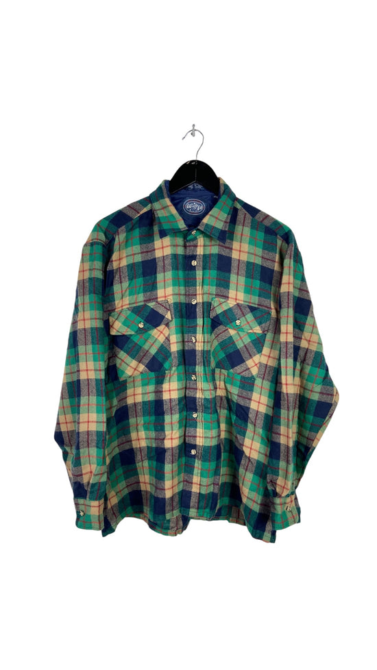 VTG Alpine Trail Multicolor Flannel Shirt Sz L