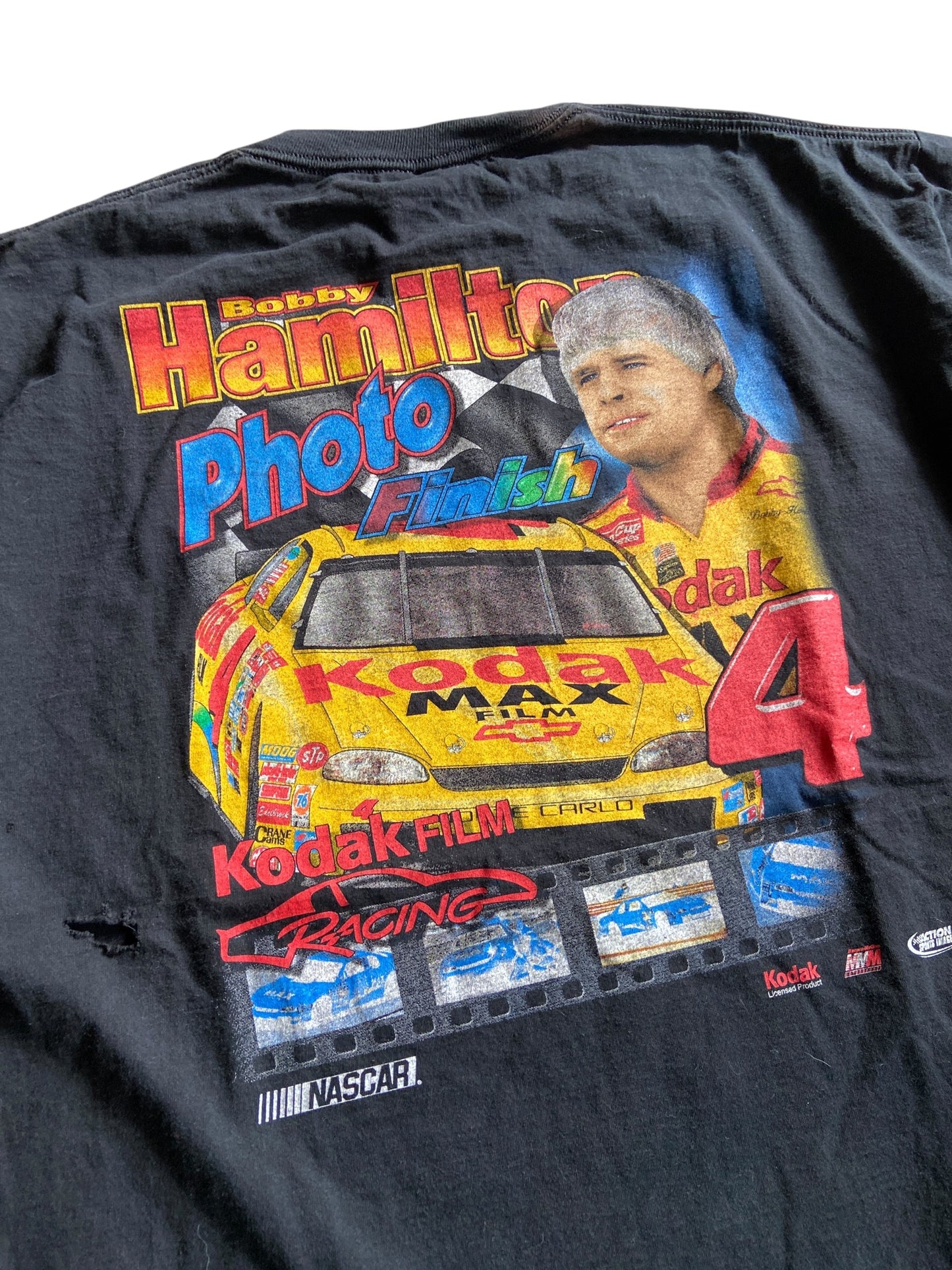 VTG Bobby Hamilton Photo Finish Nascar Tee Sz XL/2XL