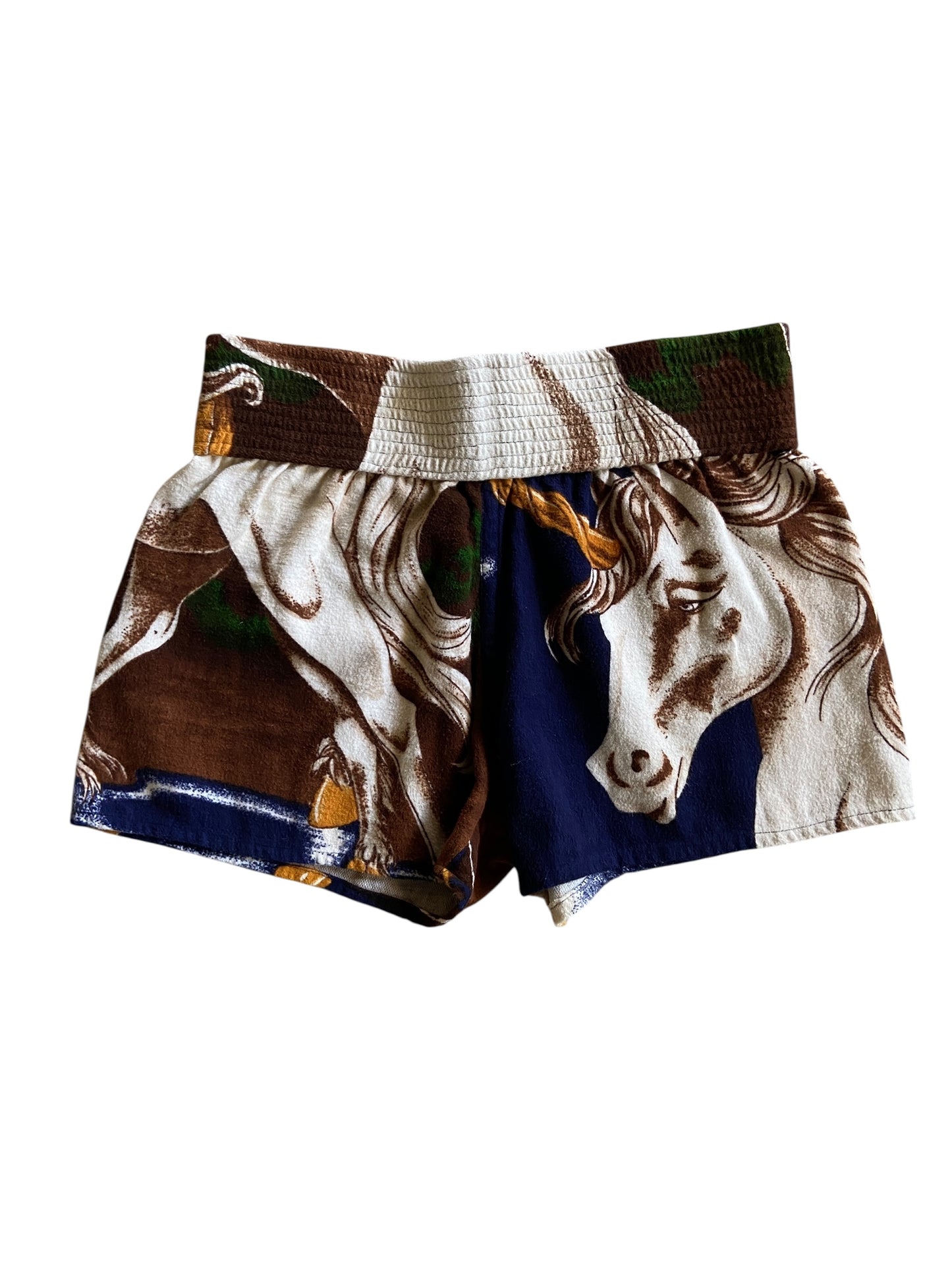 Reworked Muy Thai Shorts Fleece Horse by david turner