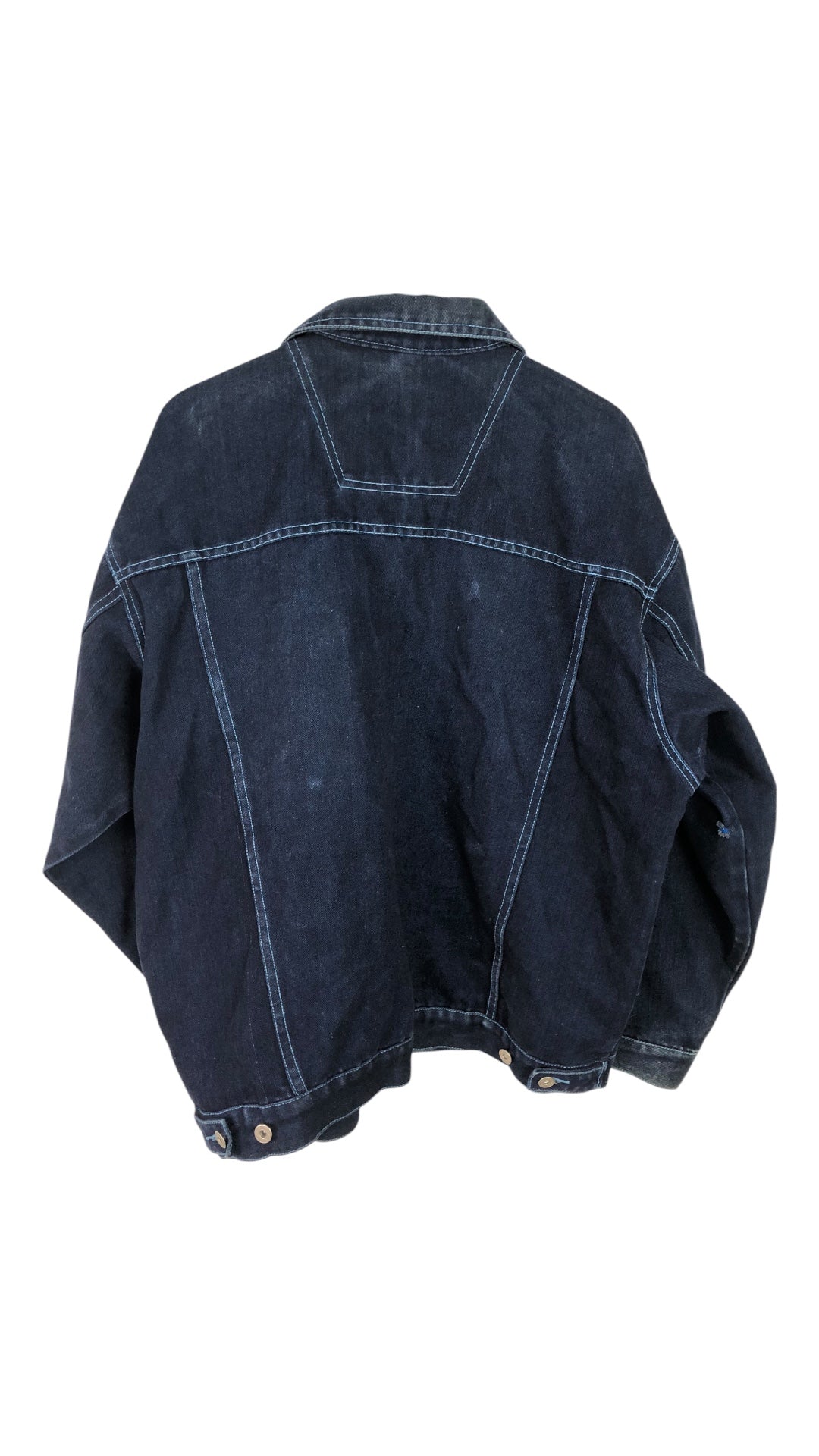 VTG 2000 Raw Denim Jacket by Koman Sz L