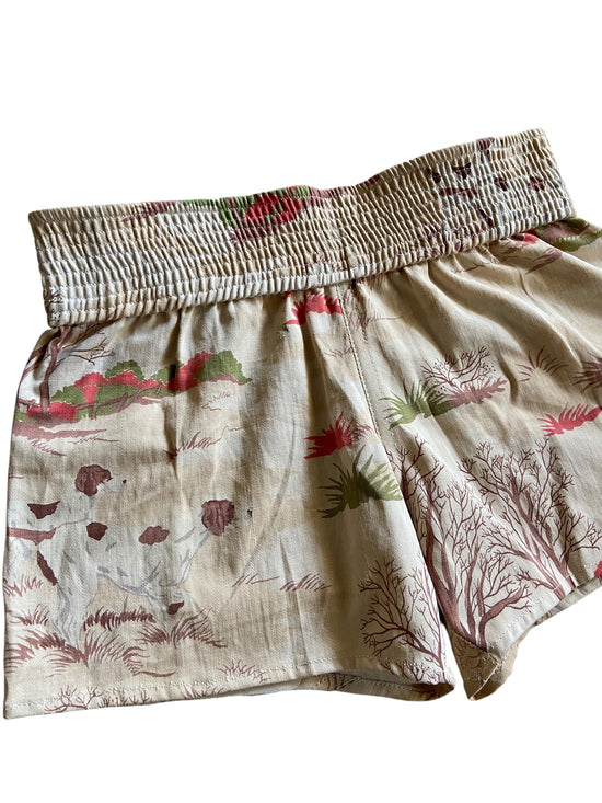 Reworked Muy Thai Shorts Dog On The Prairie by david turner