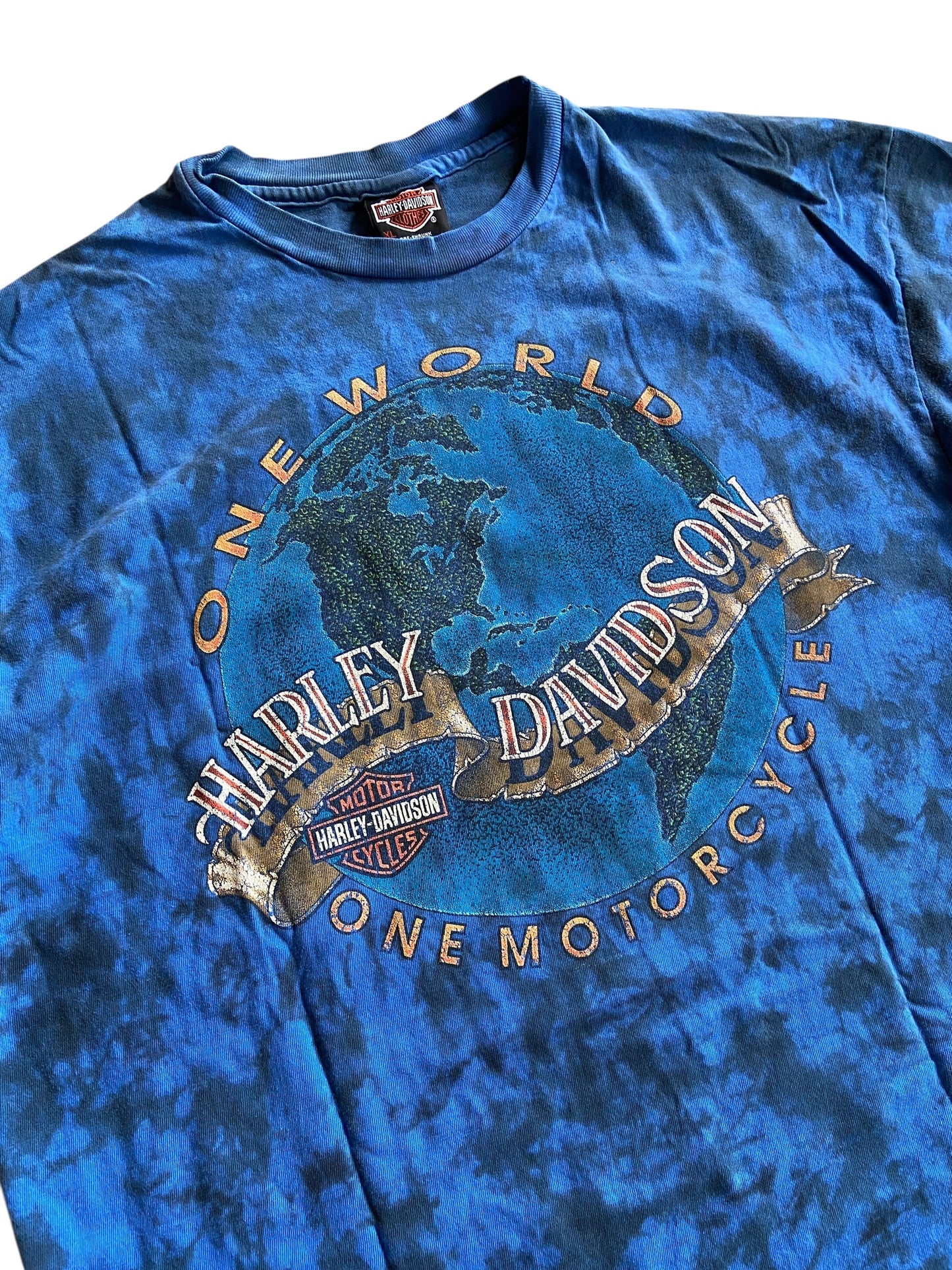 VTG Harley Davidson One World Tee Sz XL