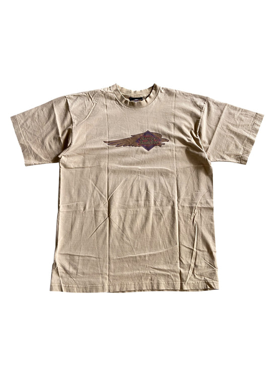 VTG Harley Davidson Milwaukee Tan Tee Sz XL