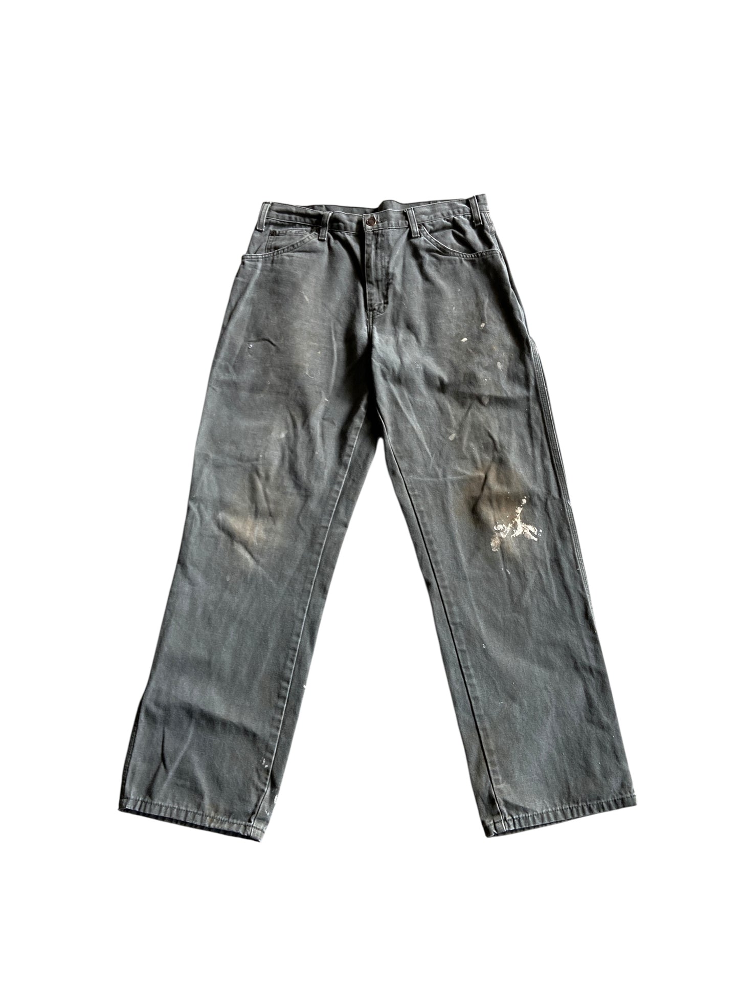 VTG Dickies Olive Carpenter Pants Sz 34x32