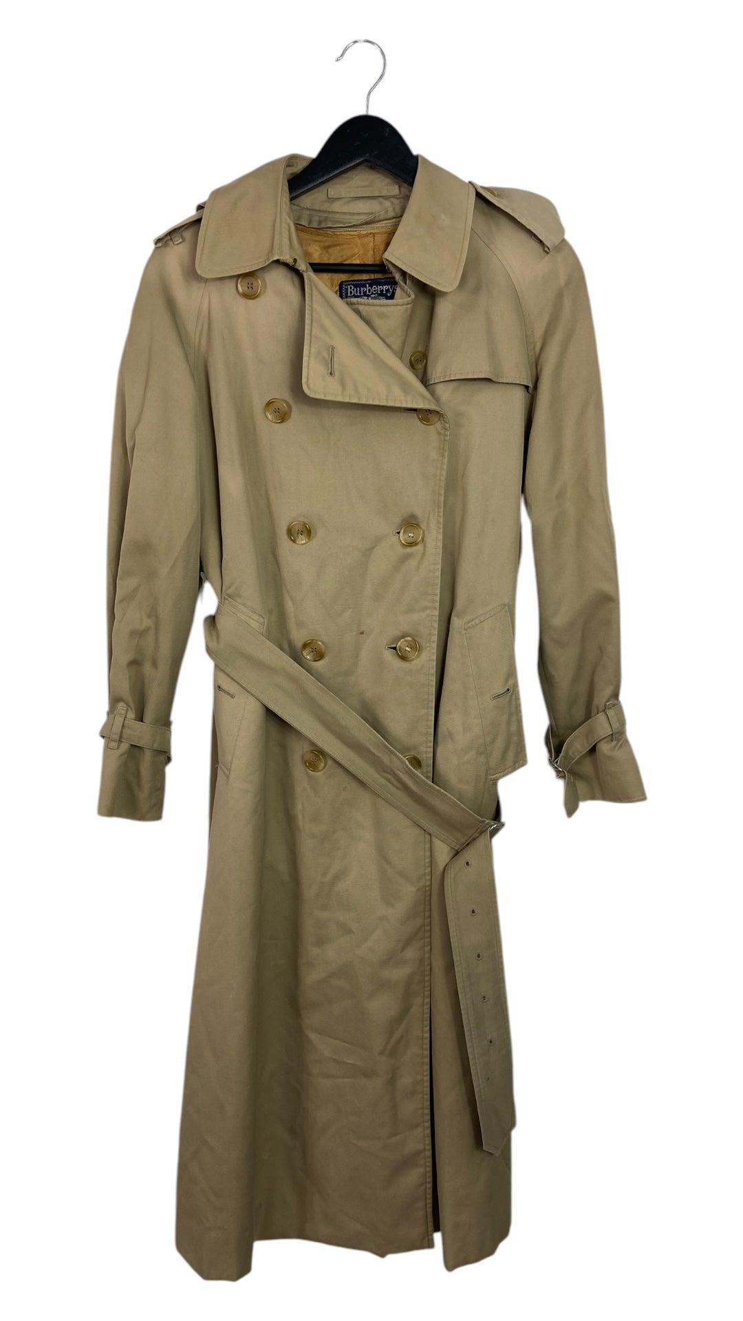 VTG Burberry Tan Trench Coat Sz M