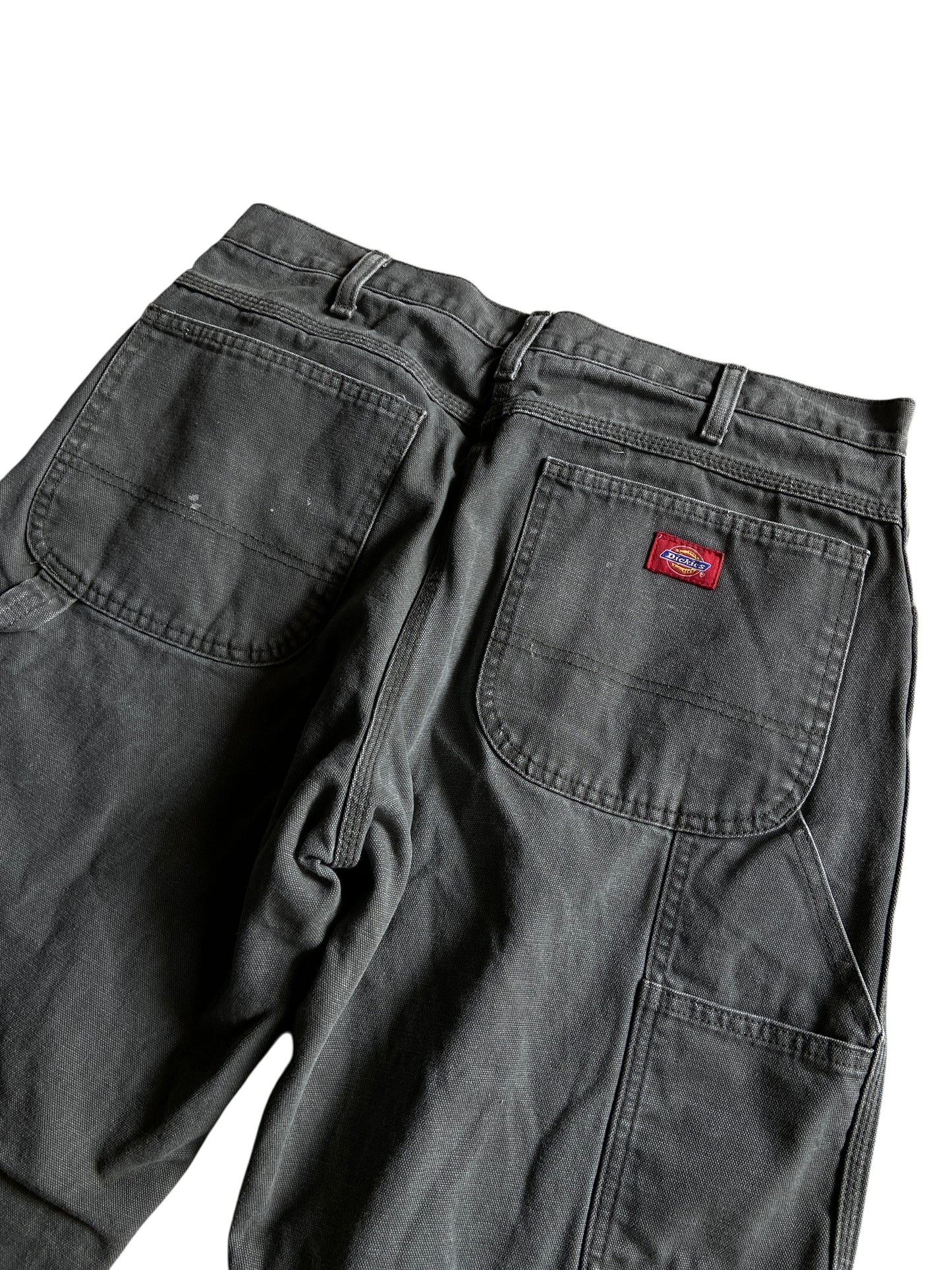 VTG Dickies Olive Carpenter Pants Sz 34x32