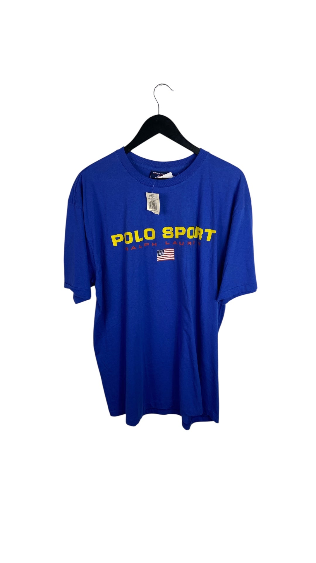 VTG Deadstock Polo Sport Ralph Lauren Made in USA Graphic Tee Sz L
