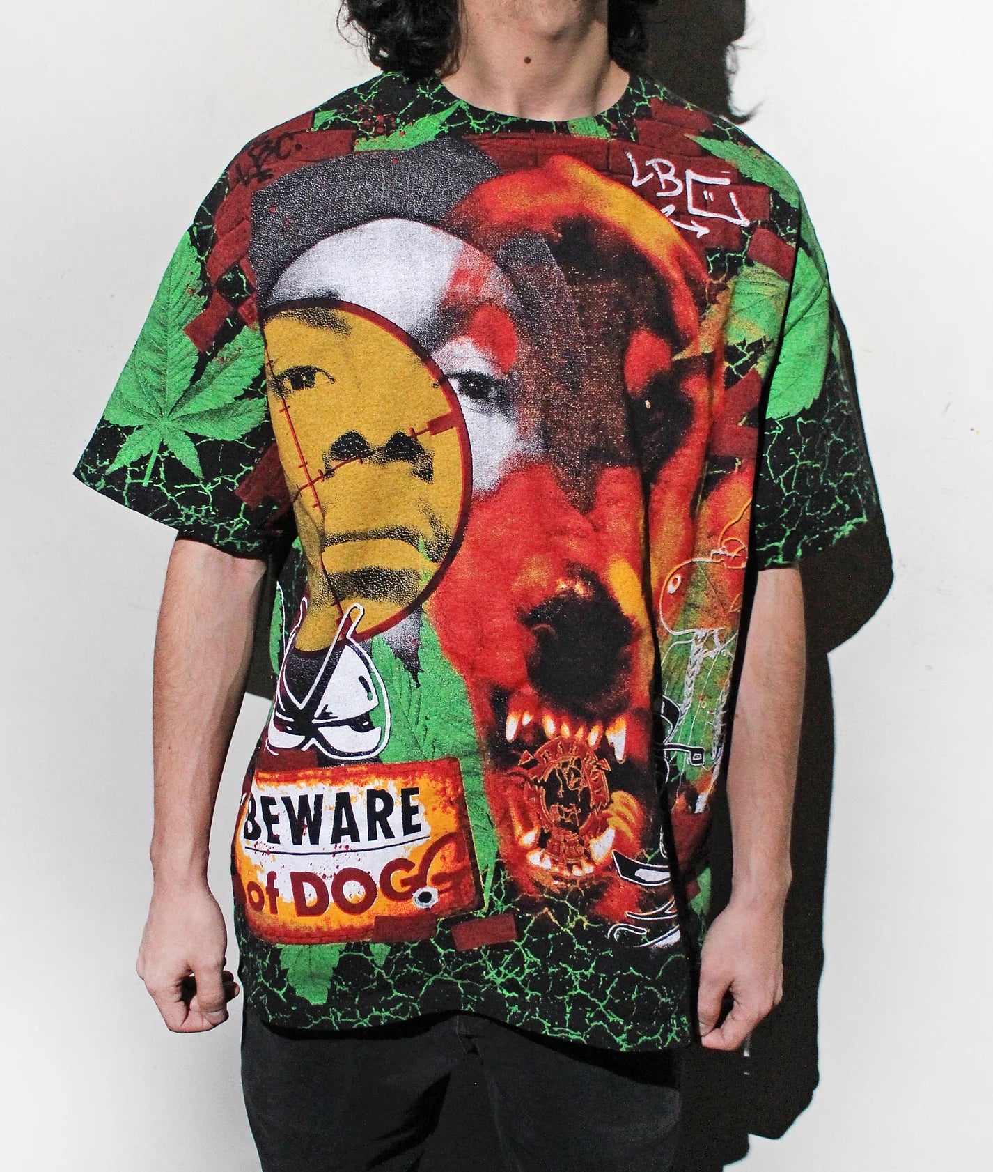 Backstock Co.  Beware Of Snoop Dogg Orig. Fan Art Tee Sz Med