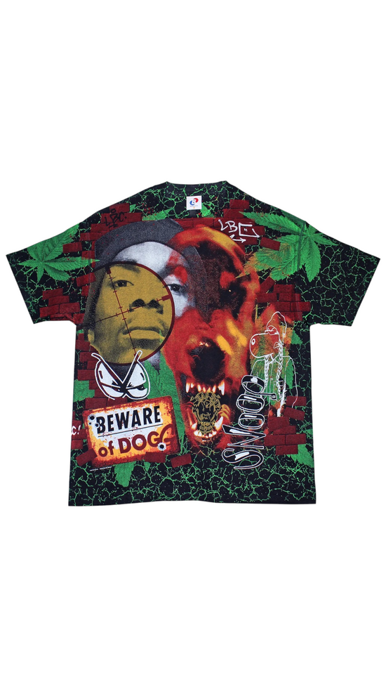 Backstock Co.  Beware Of Snoop Dogg Orig. Fan Art Tee Sz Med