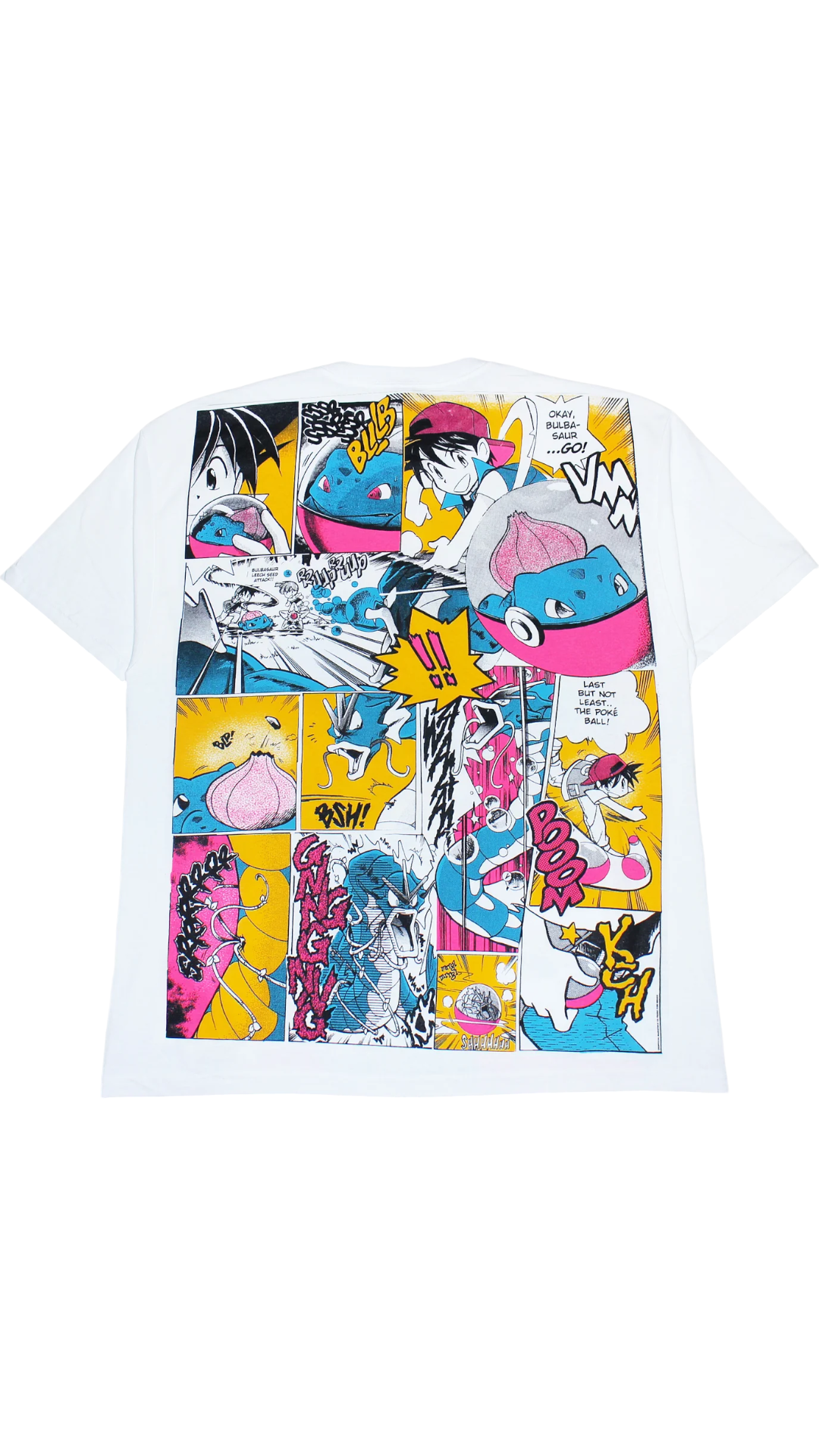 Backstock Co. White Pokemon Base Set #3 Grass Type Orig. Fan Art Tee