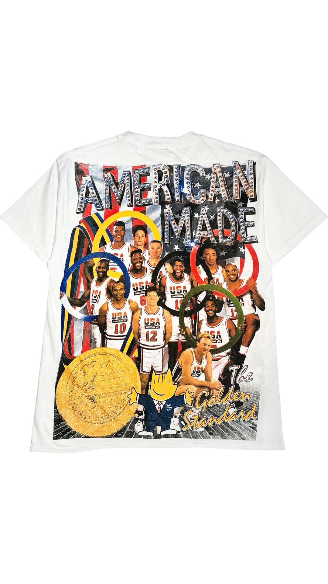 Backstock Co.Olympic DREAM TEAM 92' Bootleg White Tee