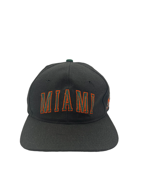 VTG Miami Hurricanes Wool Arch Youngan Snapback