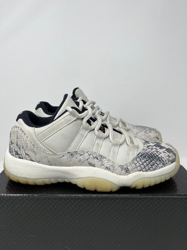 Used Air Jordan 11 Low Snake Light Bone Sz 6y