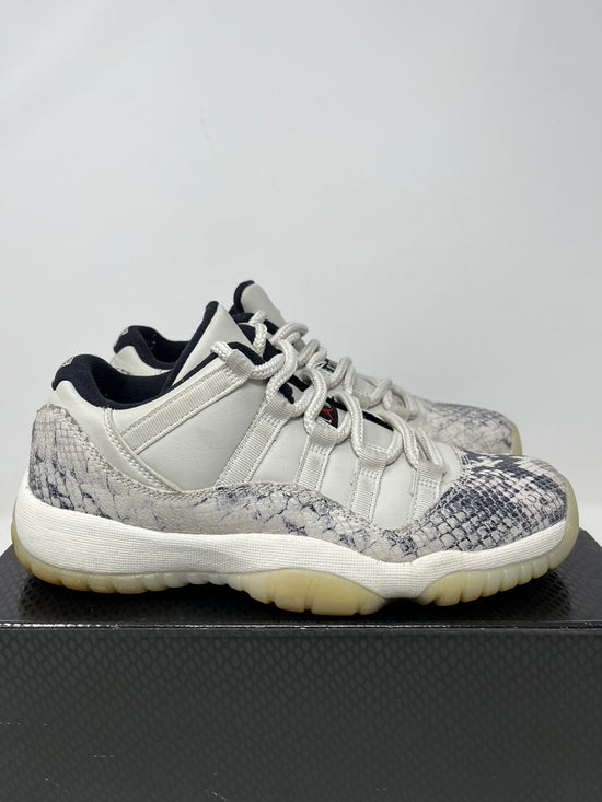 Used Air Jordan 11 Low Snake Light Bone Sz 6y