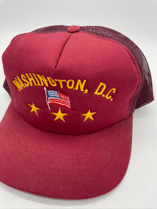 VTG Washington DC Maroon Trucker Hat