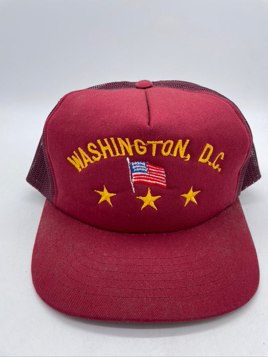 VTG Washington DC Maroon Trucker Hat