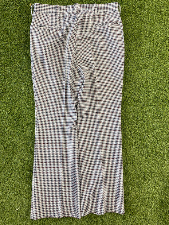 VTG Colorful Houndstooth Pants Sz 40/30