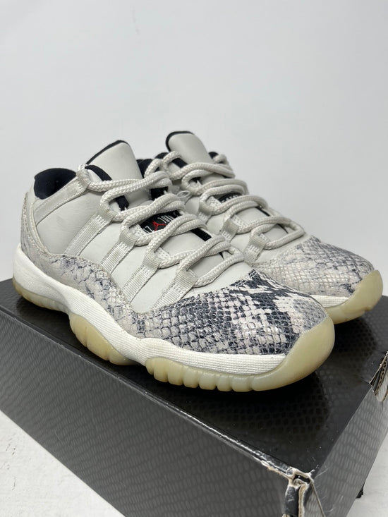 Used Air Jordan 11 Low Snake Light Bone Sz 6y