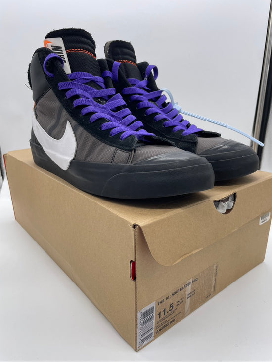 Preowned Nike Blazer Mid Off-White Grim Reaper Sz 11.5M