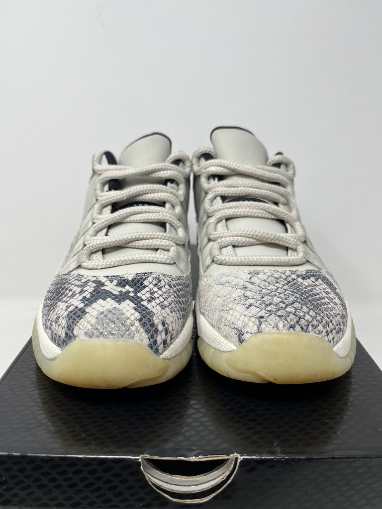 Used Air Jordan 11 Low Snake Light Bone Sz 6y