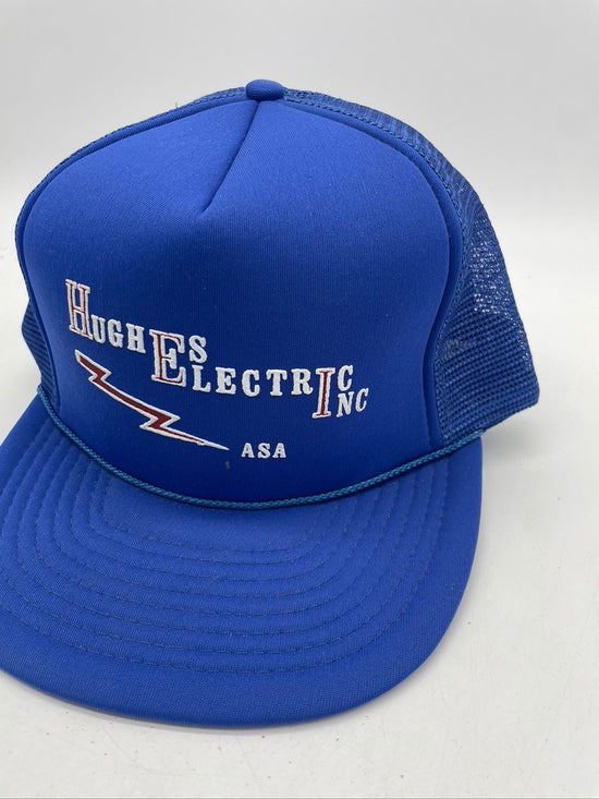 VTG Hughes Electric Inc Blue Trucker Hat