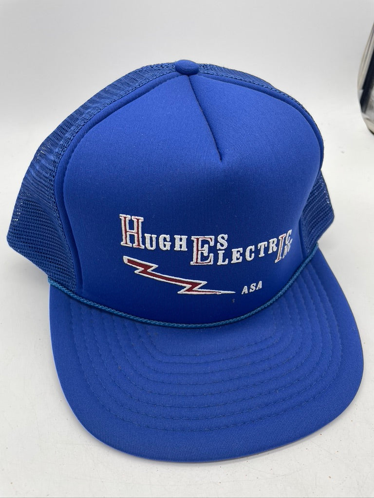 VTG Hughes Electric Inc Blue Trucker Hat