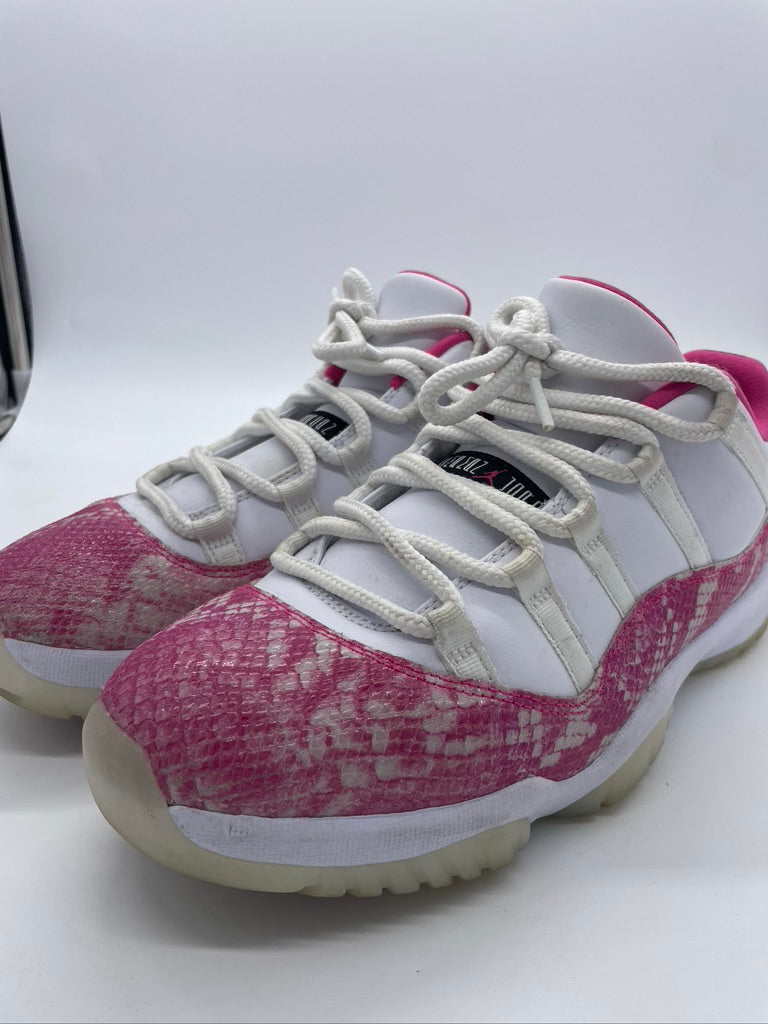 Used Wmns Air Jordan 11 Low Retro 'Pink Snakeskin' Sz Wmns 11