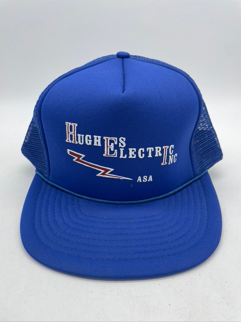 VTG Hughes Electric Inc Blue Trucker Hat