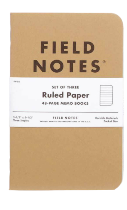 Field Notes Original Kraft Memo Books Set of 3