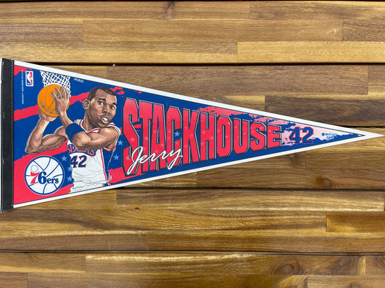 VTG Jerry Stackhouse Philadelphia 76ers Pennant