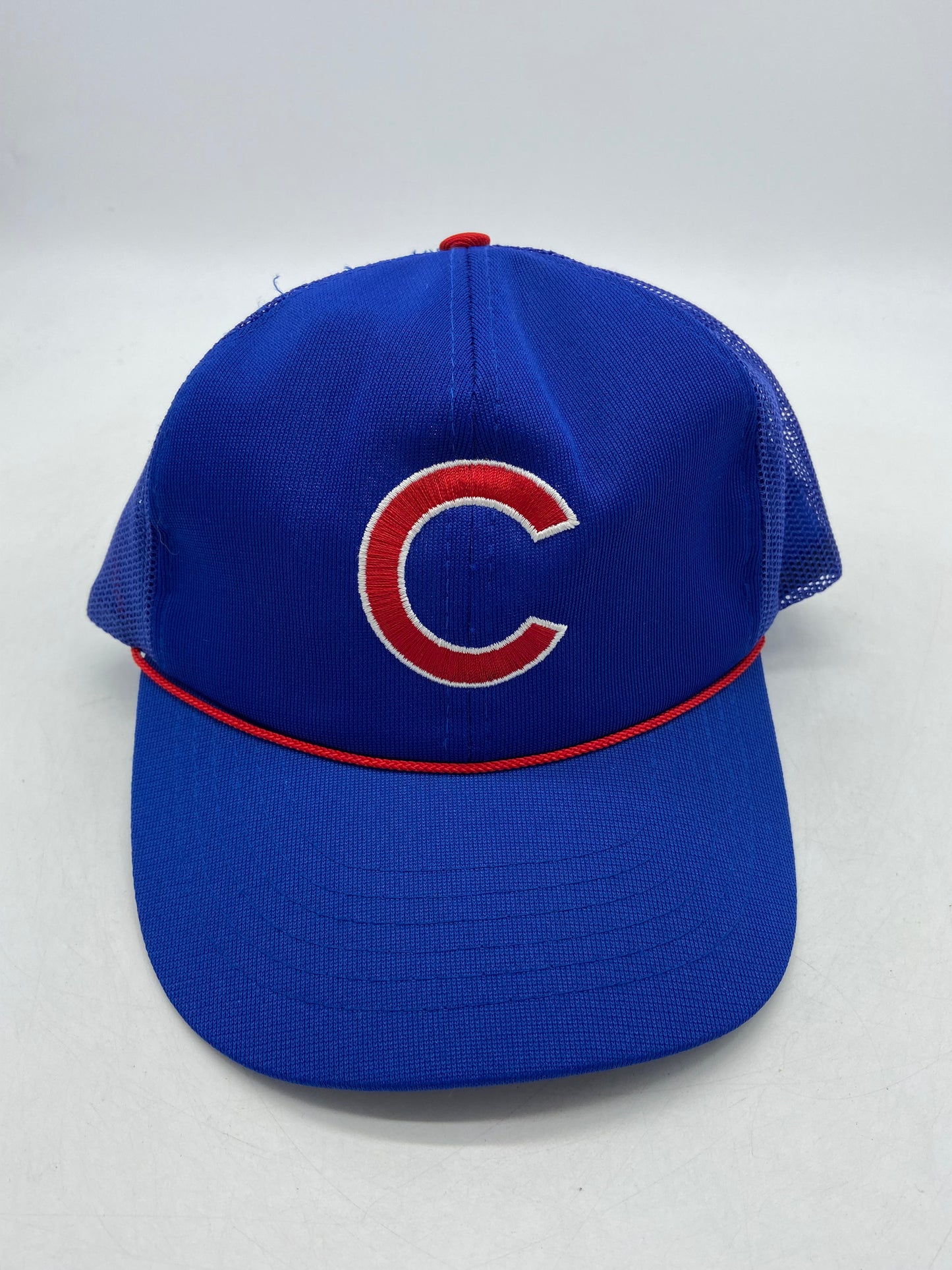 VTG 1980s Chicago Cubs Plain Logo Trucker Hat