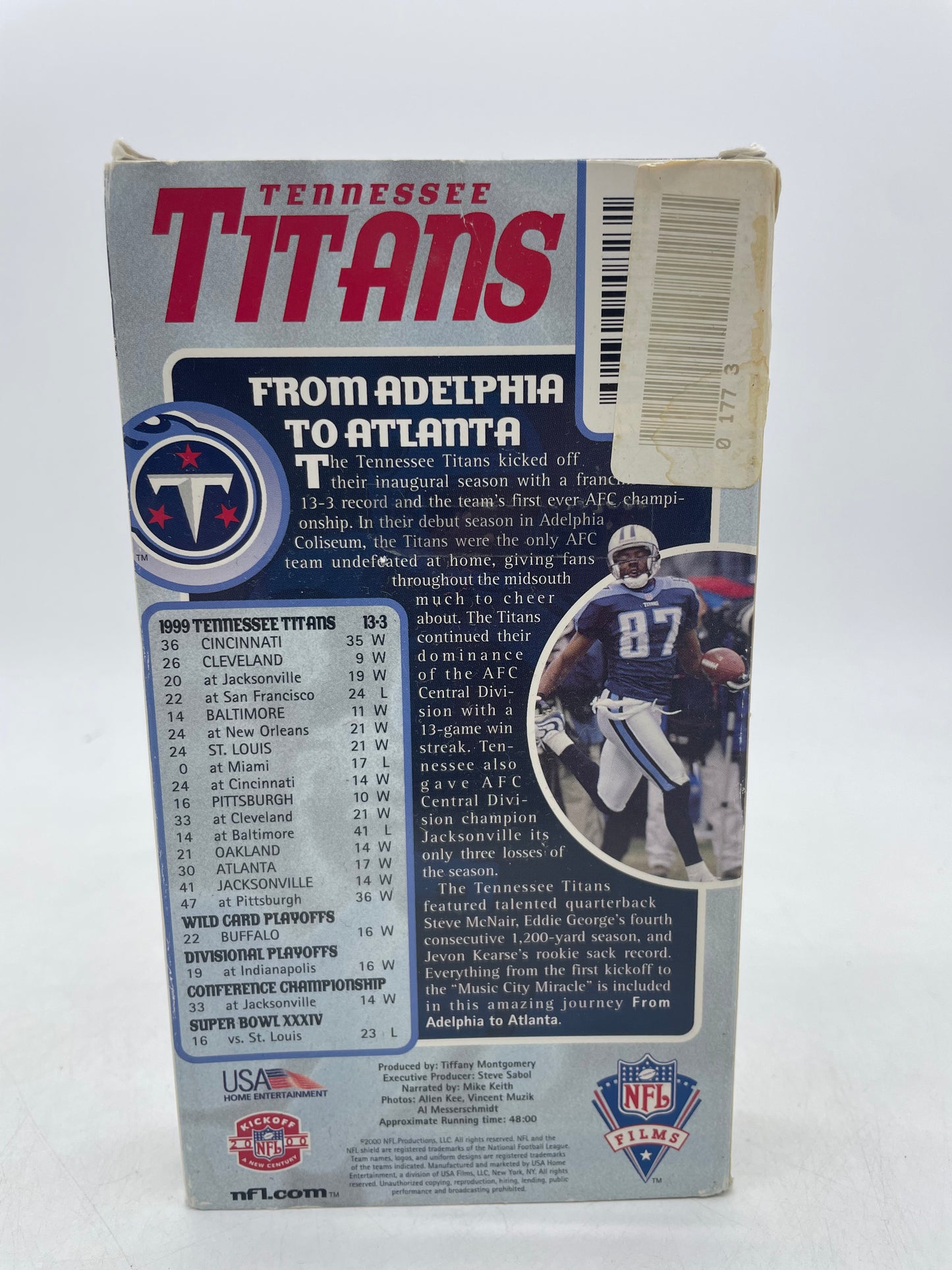 VTG Tennessee Titans VHS Tape