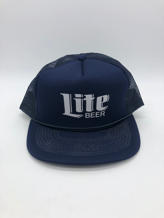 VTG Navy Lite Beer Trucker Hat