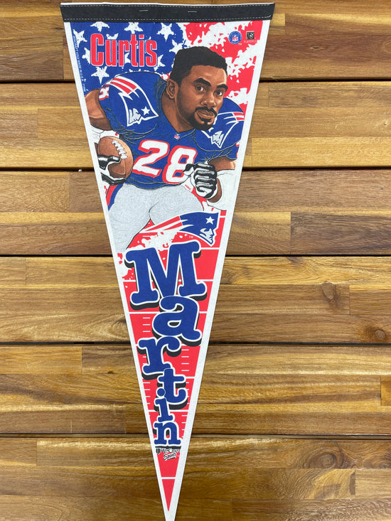 VTG Curtis Martin New England Patriots Pennant