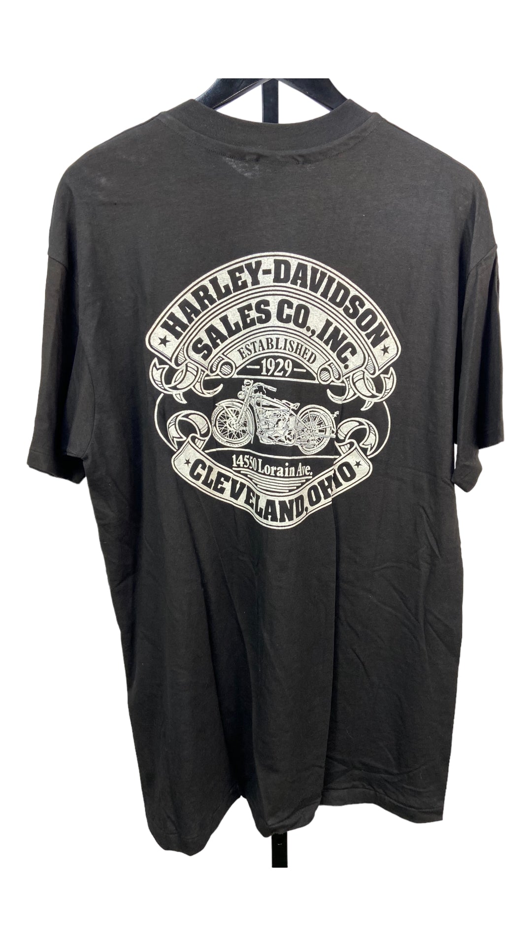 *Early Dryrotted* VTG Harley Davidson "Real Men" Tee Sz L