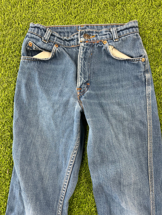 Vtg Wmns Levi's California Straight Blue Jeans Sz 24