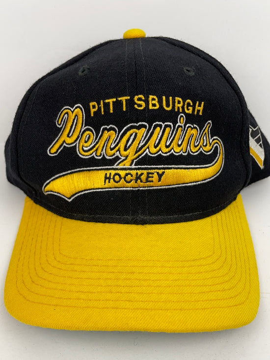 VTG Pittsburgh Penguins Wool Starter Script Snapback