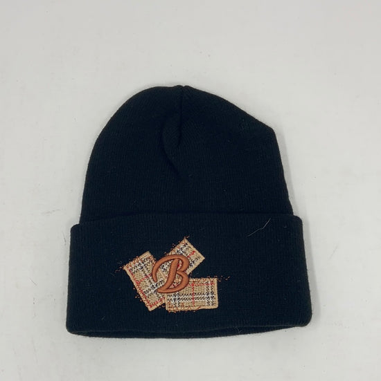 VTG Black Boot Burberry Beanie