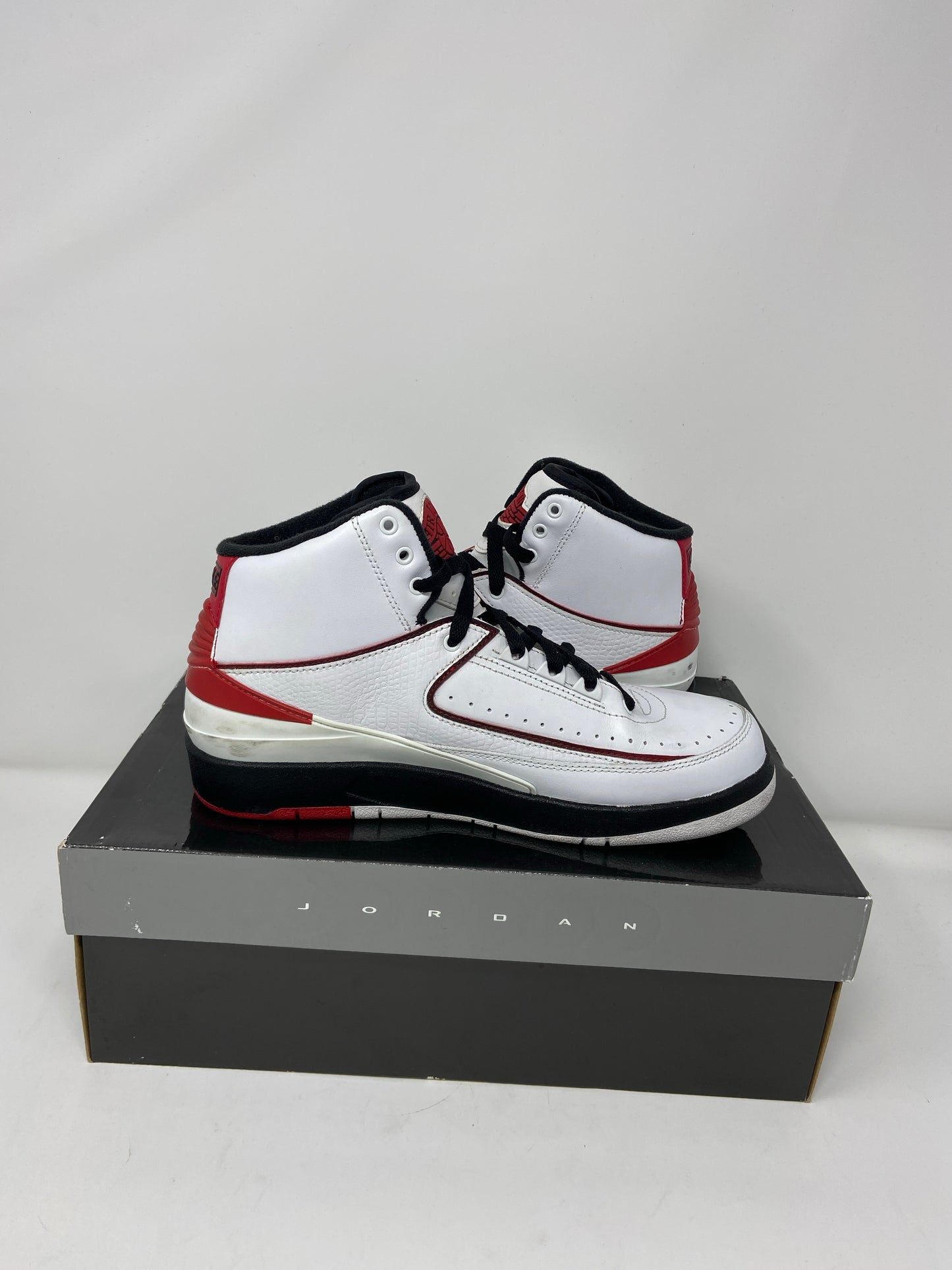 Jordan 2 White Varsity Red (2010) Sz 7