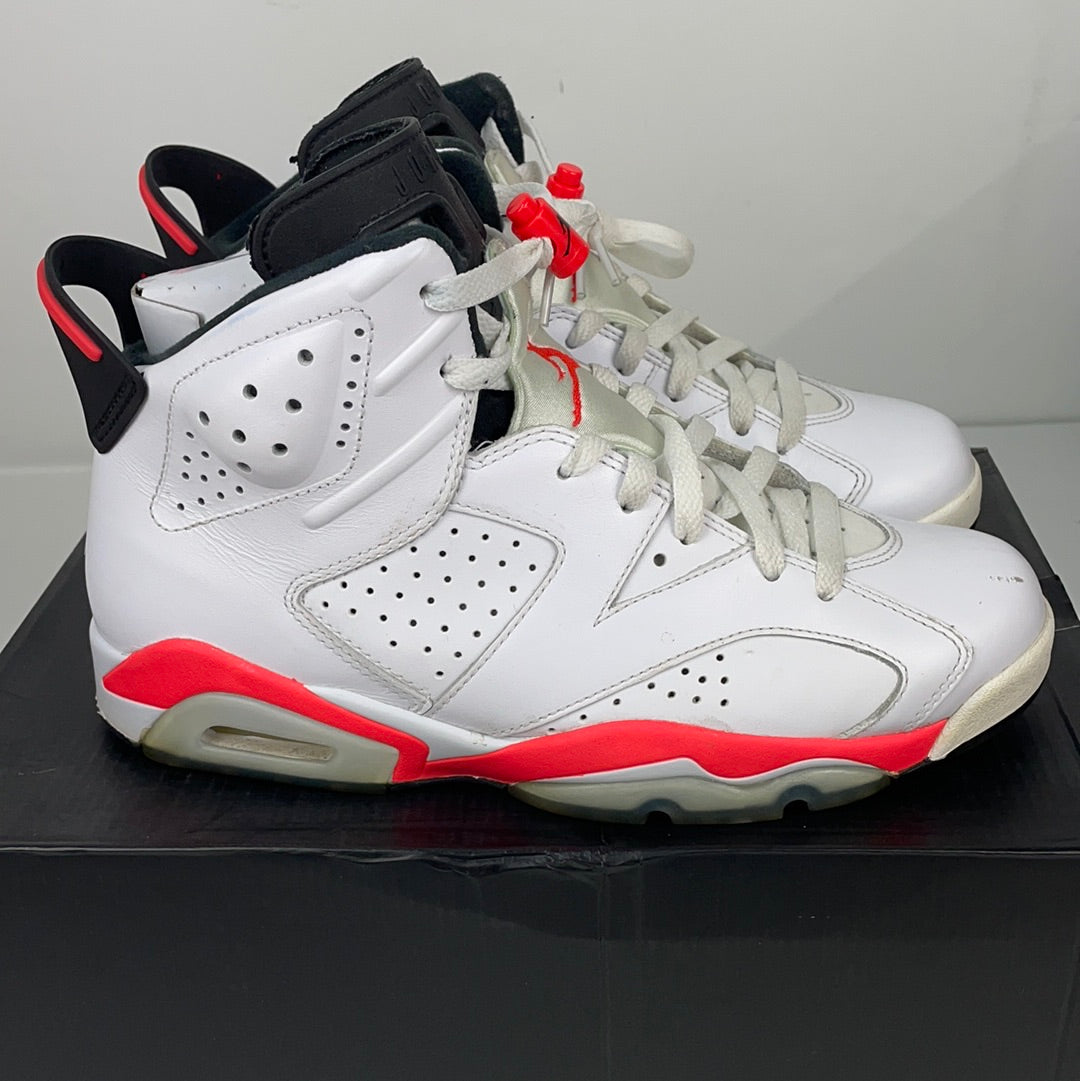 Used Air Jordan 6 Retro 'White Infrared' 2014 Sz 8.5