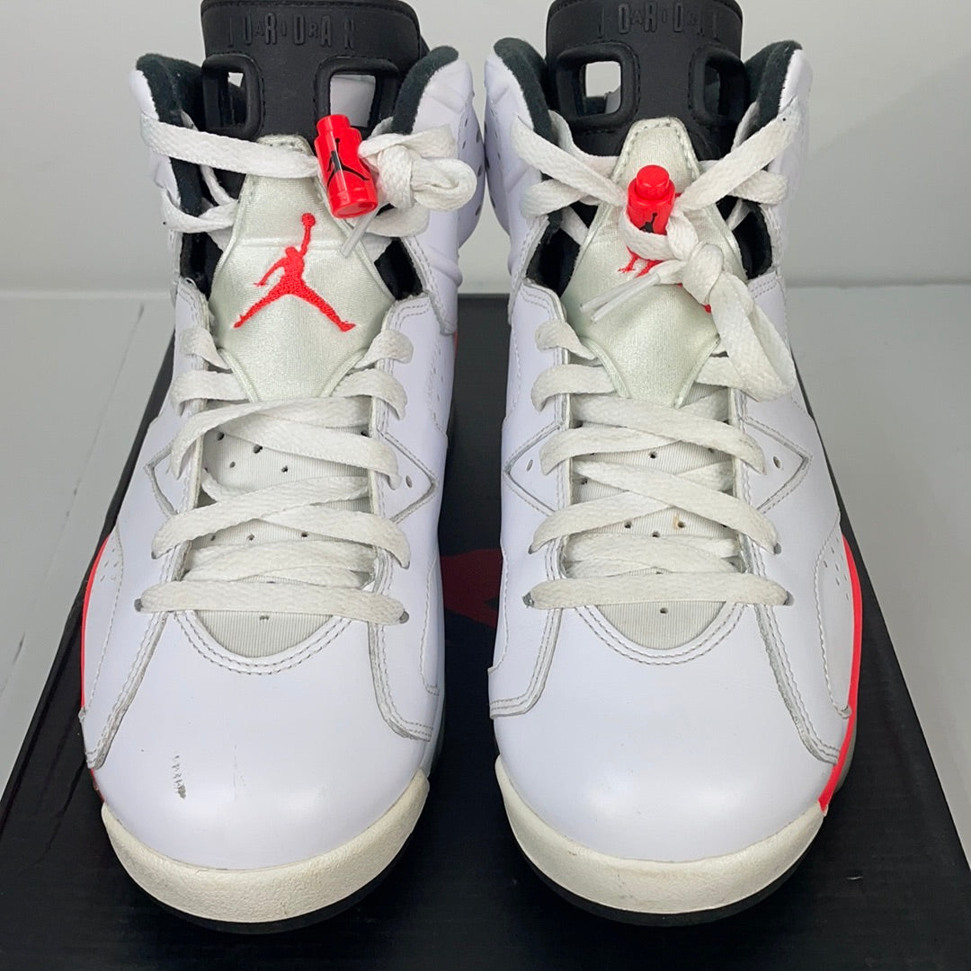 Used Air Jordan 6 Retro 'White Infrared' 2014 Sz 8.5