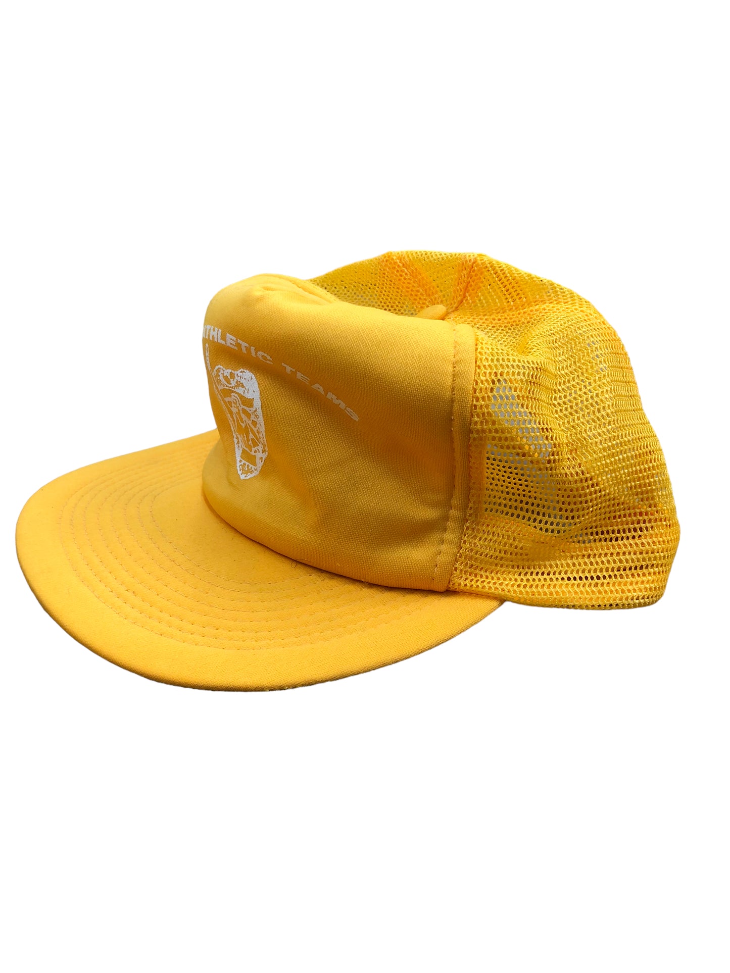 VTG Yellow Police Athletics Teams Trucker Hat