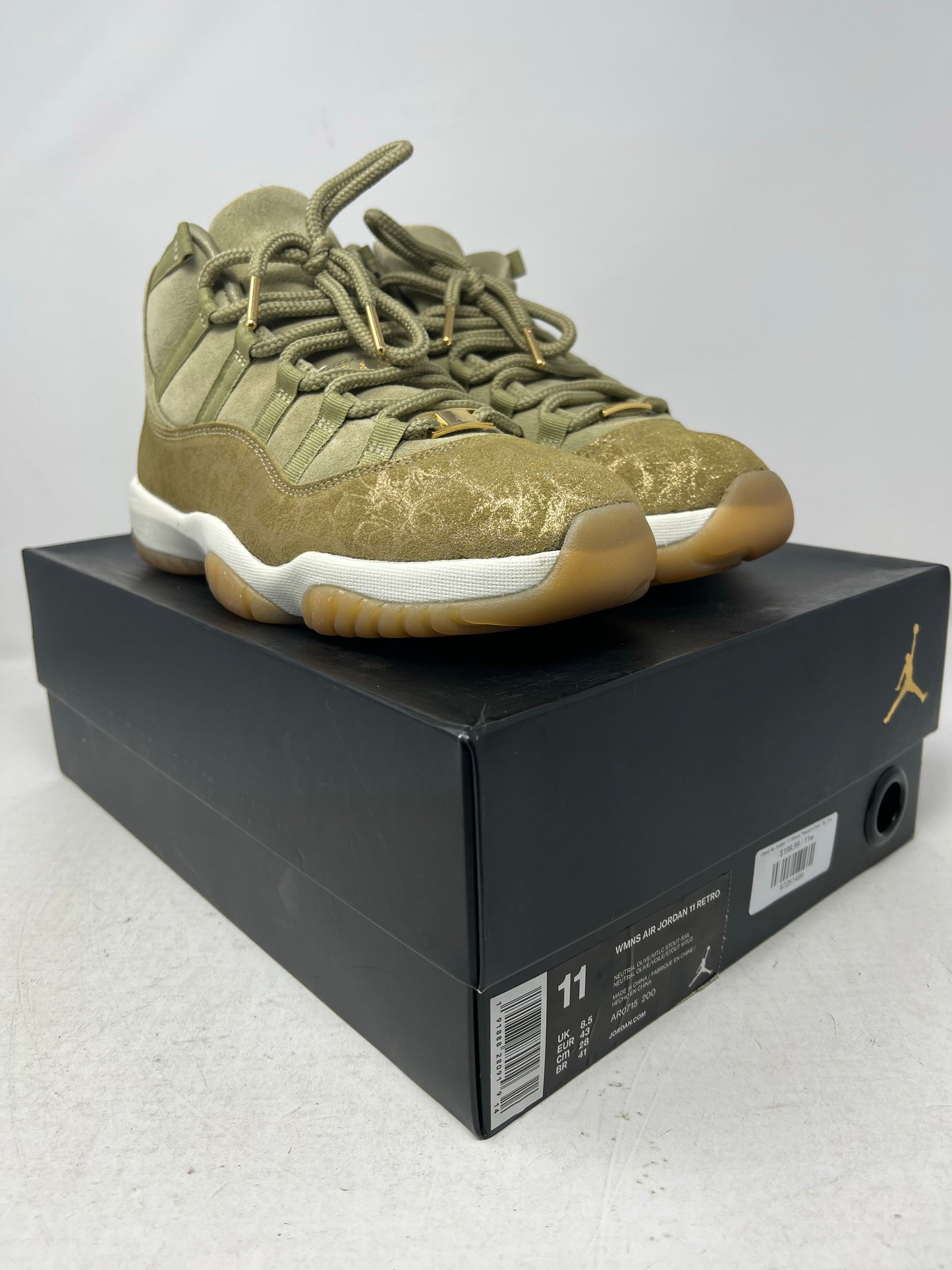 Used Air Jordan 11 Wmns "Neutral Olive" Sz 11w