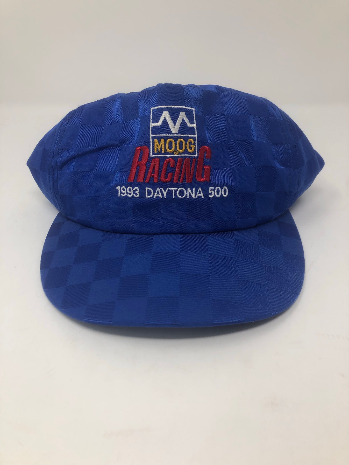 VTG 1993 Moog Racing Checkered Satin Snapback