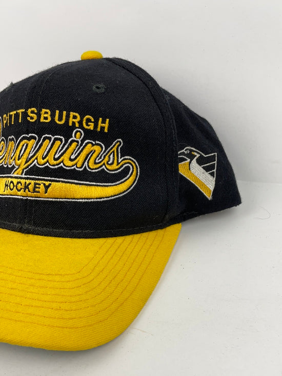 VTG Pittsburgh Penguins Wool Starter Script Snapback