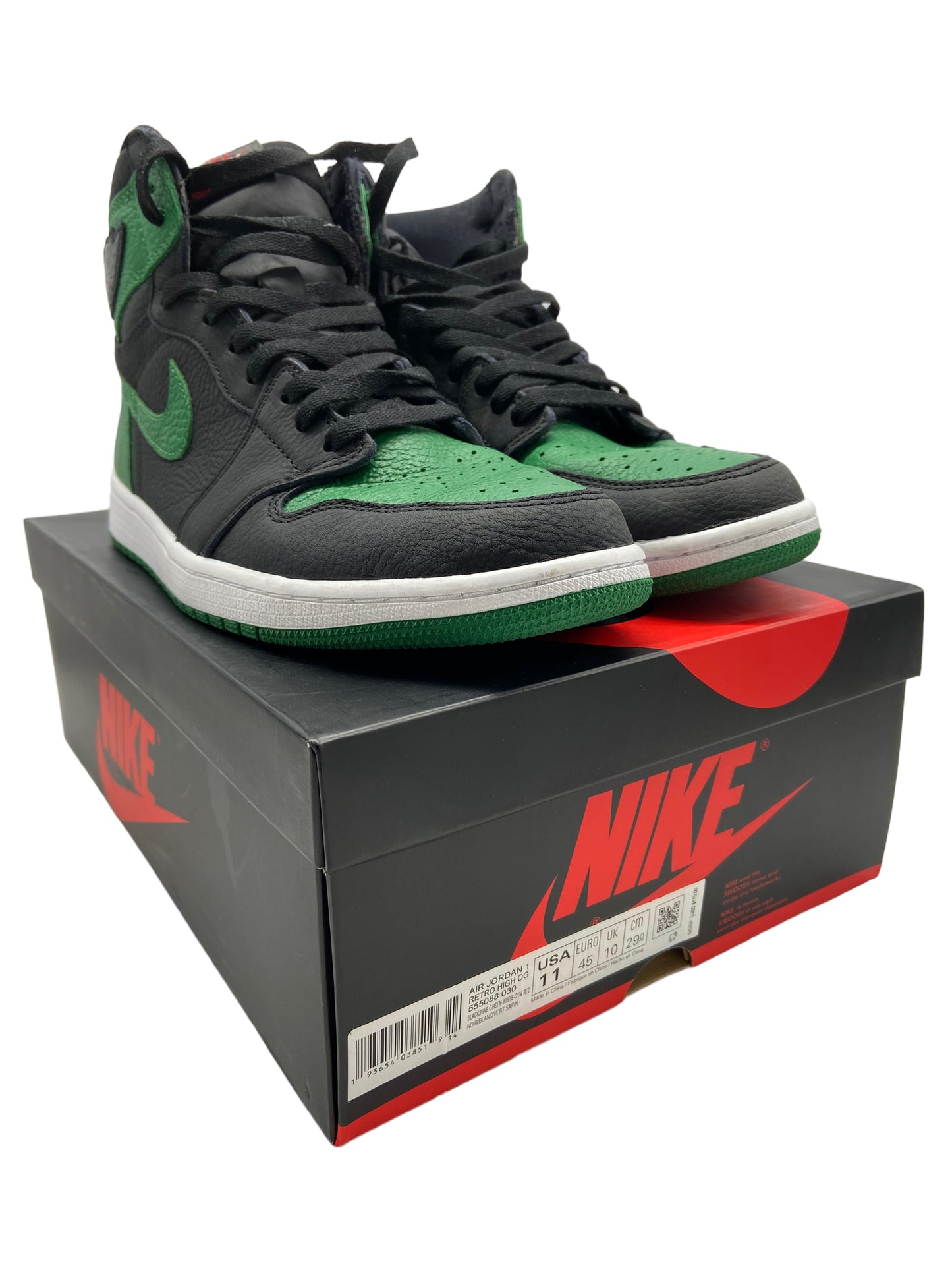 PreOwned Jordan 1 High 'Pine Green' Sz 11M/12.5W