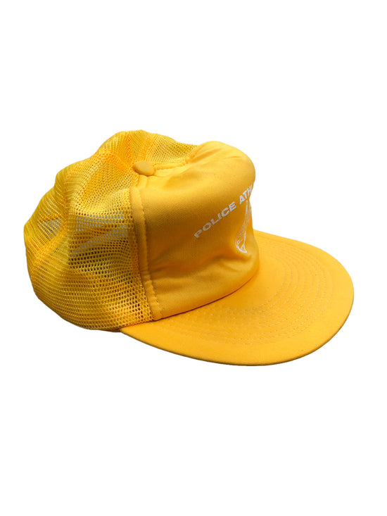 VTG Yellow Police Athletics Teams Trucker Hat