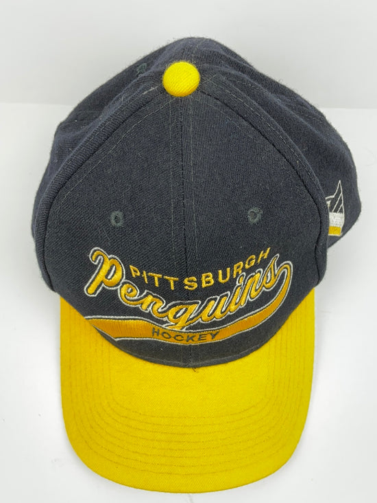 VTG Pittsburgh Penguins Wool Starter Script Snapback